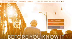 Desktop Screenshot of beforeyouknowitfilm.com